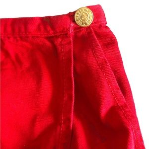 Sporty‎ Classic Cotton Jean Red Skort Size 18